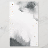 Gray Moon Baby shower Bingo Game (Achterkant)