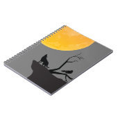 Gray Moon Wolf Raven Notes Notitieboek (Linkerzijde)
