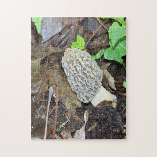 Gray Morel Mushroom Legpuzzel (Verticaal)