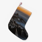 GRAY MOUNTAINS MET CLOUDS KLEINE KERSTSOK (Voorkant (Hangend))