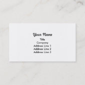 Gray Mouse Cartoon Visitekaartje (Achterkant)