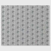 Gray Mouse op Polka Dots Cadeaupapier (Vlak)
