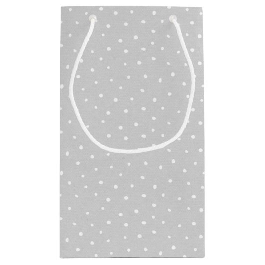 Gray Mouse op Polka Dots Klein Cadeauzakje (Achterkant)
