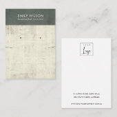  GRAY NEWSPAPER KETTING EARRING DISPLAY BU VISITEKAARTJE (Voorkant / Achterkant)