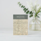  GRAY NEWSPAPER-KETTING, WEERGAVE WEERGAVE VISITEKAARTJE (Staand voorkant)