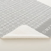 Gray Nordic Sweater Pattern Persoonlijk Sherpa Deken (3/4)