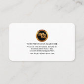 Gray Number Waves Accountant Visitekaartje (Achterkant)