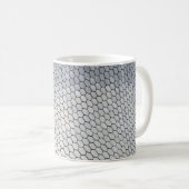 Gray octagonal art koffiemok (Voorkant rechts)