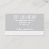 Gray Ogee Modern Appointment Visitekaartje Afsprakenkaartje (Achterkant)