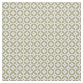 Gray Olive Geometric Pattern Shippo. Jacht Fabric Stof