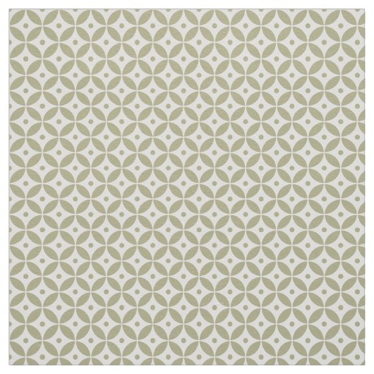 Gray Olive Geometric Pattern Shippo. Jacht Fabric Stof (Swatch)