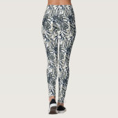 Gray/Olive Tropische Leggings voor vrouwen (Achterkant)
