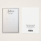 Gray Ombre Signature Font die Display verdient Visitekaartje (Voorkant /achterkant)