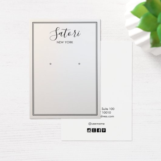 Gray Ombre Signature Font die Display verdient Visitekaartje (Bureau)