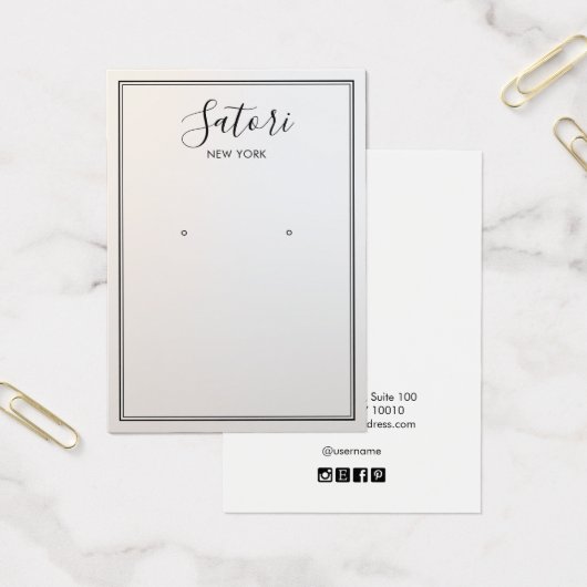 Gray Ombre Signature Font die Display verdient Visitekaartje (Kantoor)