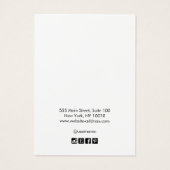 Gray Ombre Signature Font die Display verdient Visitekaartje (Achterkant)