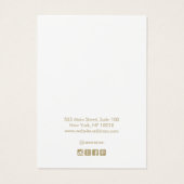 Gray Ombre Signature Font die Display verdient Visitekaartje (Achterkant)