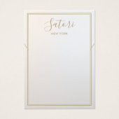 Gray Ombre Signature Ketting Bracelet display Visitekaartje (Voorkant)