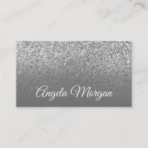 Gray Ombre Silver Glitter Foto
