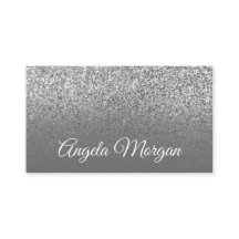 Gray Ombre Silver Glitter Foto