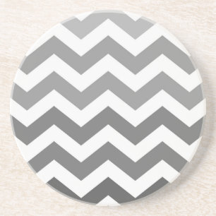 Gray Ombre Zigzags Zandsteen Onderzetter