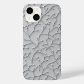Gray Organic Pattern iPhone Case Minimal Style (Achterkant)