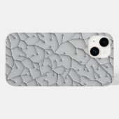 Gray Organic Pattern iPhone Case Minimal Style (Achterkant (horizontaal))