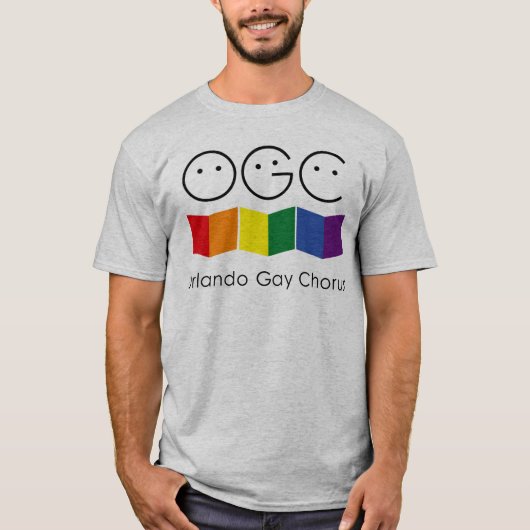 Gray Orlando Gay Chorus Mannen T-shirt (Voorkant)