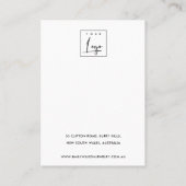 GRAY OUD PAPIERTEXTURE 2 STUD EARRING DISPLAY VISITEKAARTJE (Achterkant)