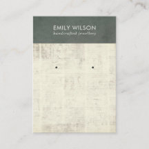  GRAY OUDE NEWSPAPER STUD EARING DISPLAY