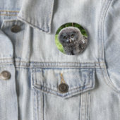 GRAY OWL RONDE BUTTON 5,7 CM (In situ)