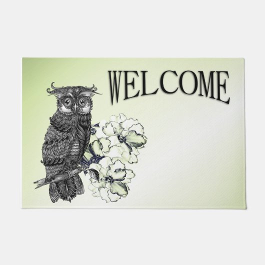 Gray Owl Welkom Mat (Voorkant)