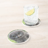 GRAY OWL ZANDSTEEN ONDERZETTER (Zijkant)