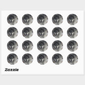 GRAY PACK WOLF Collectie Ronde Sticker (Vel)