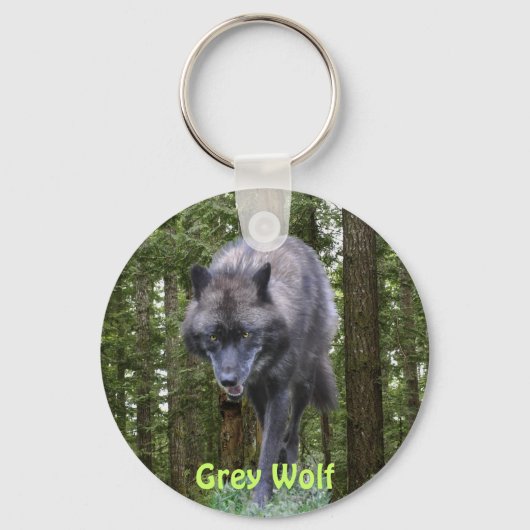 GRAY PACK WOLF & FOREST NATUUR COLLECTIE SLEUTELHANGER (Voorkant)