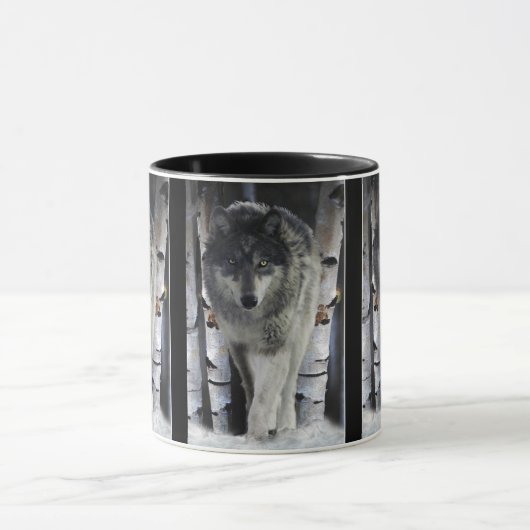 GRAY PACK WOLF Wildlife Gift Mokken (Midden)