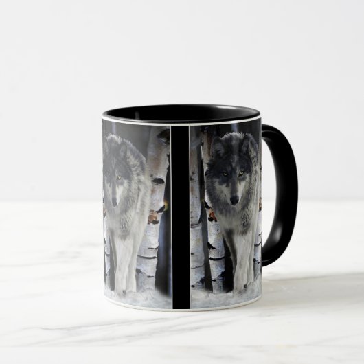 GRAY PACK WOLF Wildlife Gift Mokken (Voorkant rechts)
