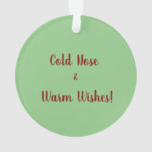 Gray Paint Pit Bull Santa Hat Ornament (achterkant)