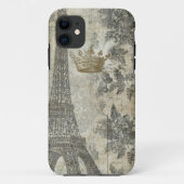 Gray Parisian Collage Case-Mate iPhone Case (Achterkant)