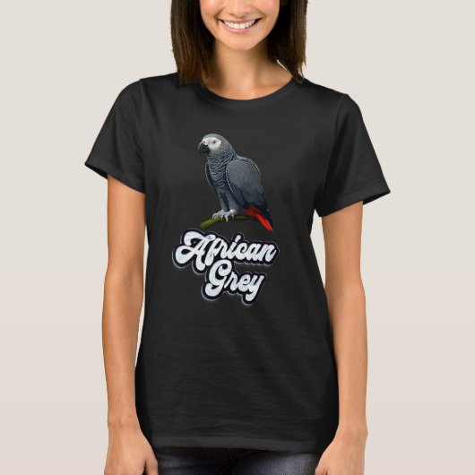 Gray Parrot Bird  Parrots Parrot African Grey  1 T-shirt (Voorkant)