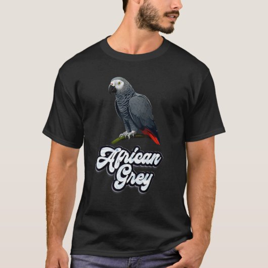 Gray Parrot Bird Parrots Parrot African Grey 1 T-shirt (Voorkant)