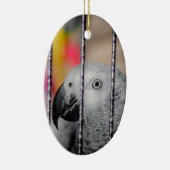 Gray Parrot Keramisch Ornament (Rechts)