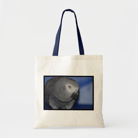 Gray Parrot Tote Bag (Voorkant)