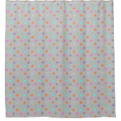  GRAY PASTEL SPOT PATTERN SHOWER CURTATION DOUCHEGORDIJN (Voorkant)