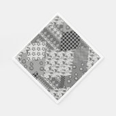 Gray Patchwork Patchwork Patroon Servet (Hoek)