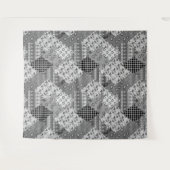 Gray Patchwork Patchwork Patroon Wandkleed (Voorkant (horizontaal))