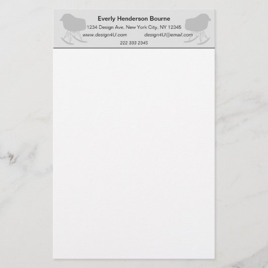 Gray Patroonstoel voor midden-eeuwen Silhouette (Voorkant)