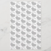 Gray Patroonstoel voor midden-eeuwen Silhouette (Achterkant)