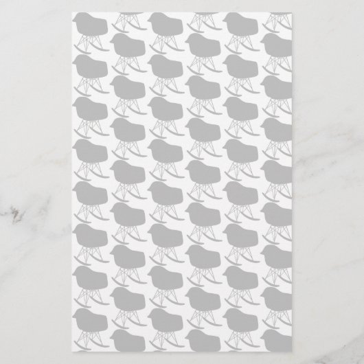 Gray Patroonstoel voor midden-eeuwen Silhouette (Achterkant)