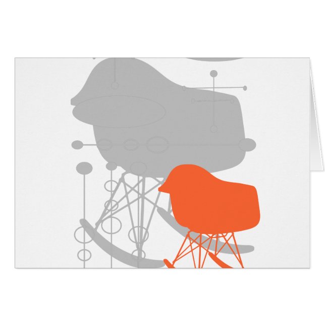 Gray Patroonstoel voor midden-eeuwen Silhouette (Voorkant Horizontaal)